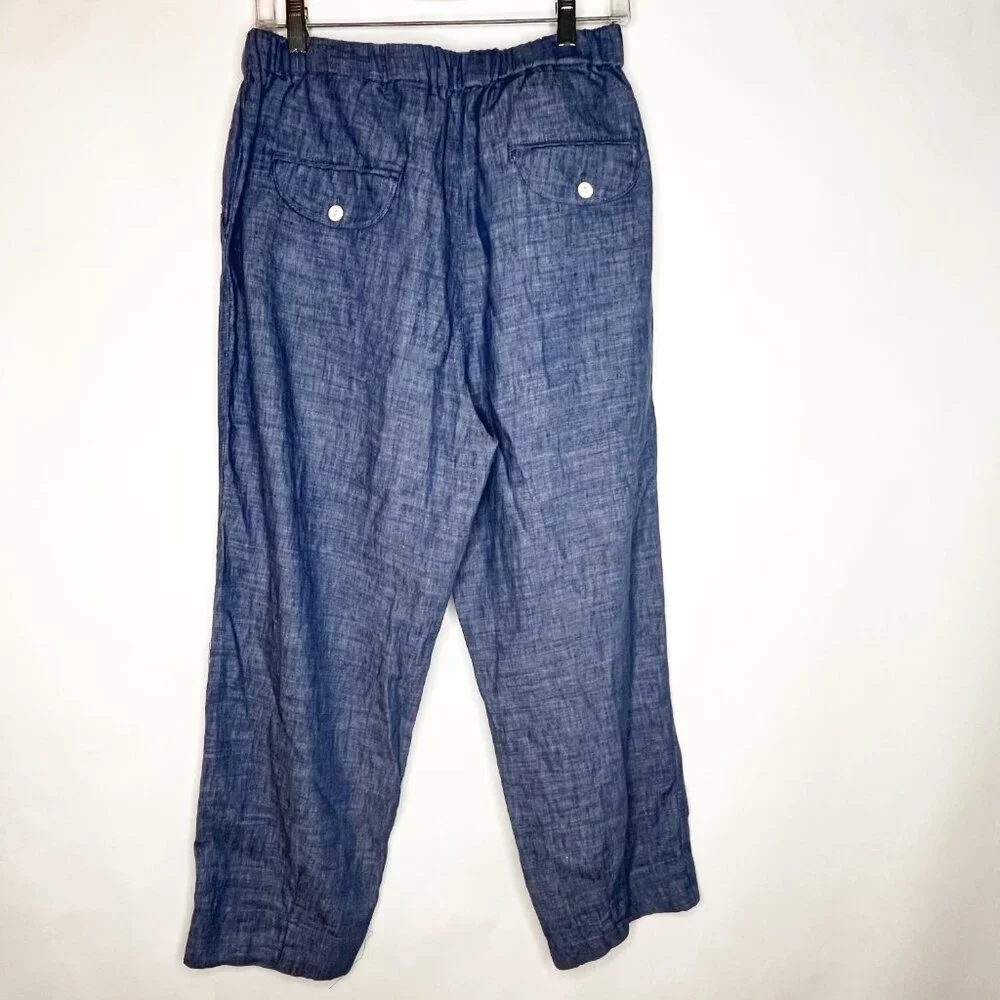 Free People | Everyday Chambray Pull On Cropped Pants - Picture 3 of 5